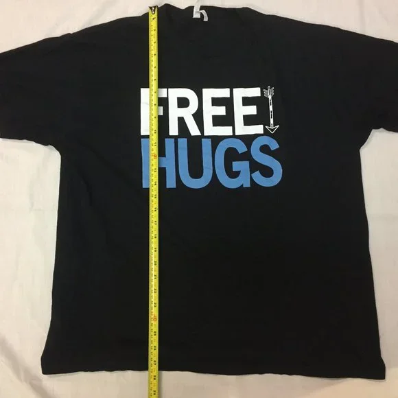 Tomsblanks Free Hugs Black Mens Shirt XL - Picture 6 of 6